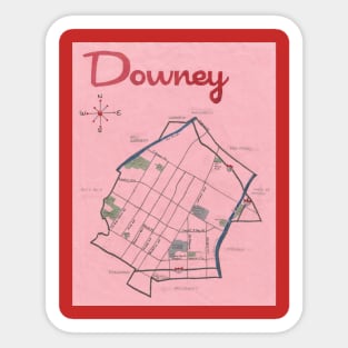 Downey Sticker